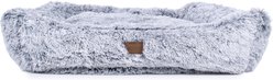 Carolina Pet Faux Fur Kuddler Bolster Dog Bed with Removable Cover, Grey, X-Large