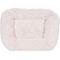 Show in main carousel: Carolina Pet Faux Fur Kuddler Bolster Dog Bed with Removable Cover, White, Large slide 5 of 8