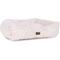 Show in main carousel: Carolina Pet Faux Fur Kuddler Bolster Dog Bed with Removable Cover, White, Large slide 2 of 8