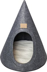 Carolina Pet Felt Teepee Cat Bed, Charcoal