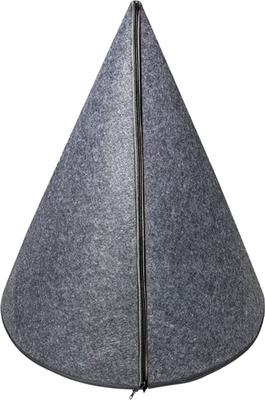 Show full view: Carolina Pet Felt Teepee Cat Bed, Charcoal slide 3 of 6