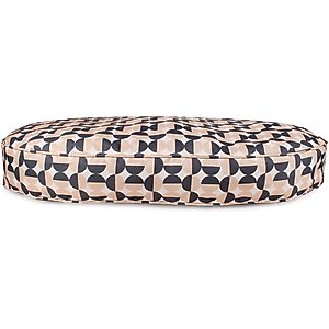 Carolina Pet Oval Lounger Pillow Dog Bed with Removable Cover, Natural Geo, Large