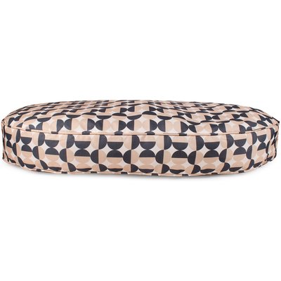 Carolina Pet Carolina Pet Oval Lounger Pillow Dog Bed with Removable Cover, Natural Geo, Large