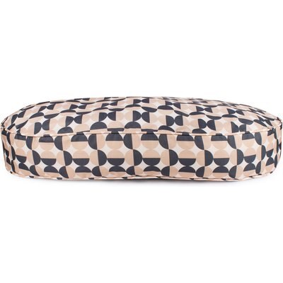 Carolina Pet Carolina Pet Oval Lounger Pillow Dog Bed with Removable Cover, Natural Geo, Medium