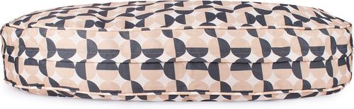 Show full view: Carolina Pet Oval Lounger Pillow Dog Bed with Removable Cover, Natural Geo, Medium slide 4 of 10