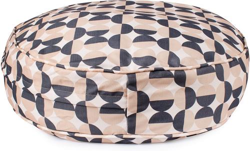 Show full view: Carolina Pet Oval Lounger Pillow Dog Bed with Removable Cover, Natural Geo, Medium slide 3 of 10