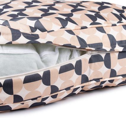 Show full view: Carolina Pet Oval Lounger Pillow Dog Bed with Removable Cover, Natural Geo, Medium slide 6 of 10