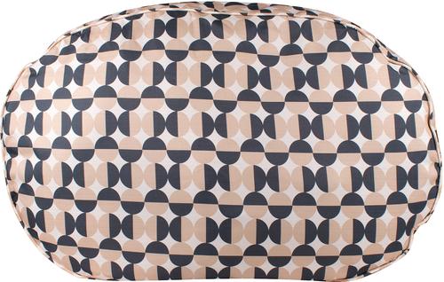 Show full view: Carolina Pet Oval Lounger Pillow Dog Bed with Removable Cover, Natural Geo, Medium slide 5 of 10