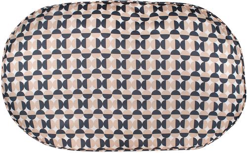 Show full view: Carolina Pet Oval Lounger Pillow Dog Bed with Removable Cover, Natural Geo, X-Large slide 5 of 10