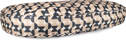 Show full view: Carolina Pet Oval Lounger Pillow Dog Bed with Removable Cover, Natural Geo, X-Large slide 2 of 10