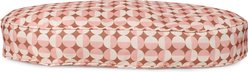 Carolina Pet Oval Lounger Pillow Dog Bed with Removable Cover, Rosy Geo, Large