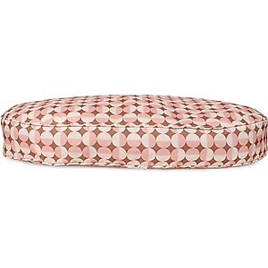 Carolina Pet Oval Lounger Pillow Dog Bed with Removable Cover, Rosy Geo, Large
