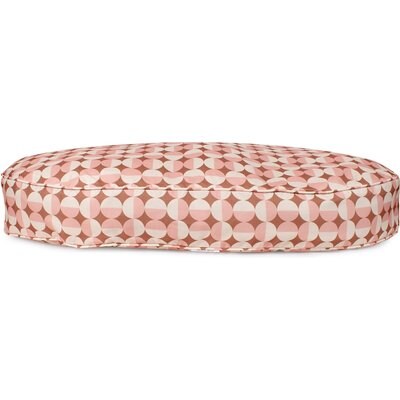 Carolina Pet Carolina Pet Oval Lounger Pillow Dog Bed with Removable Cover, Rosy Geo, Large