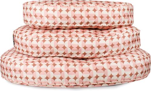 Show full view: Carolina Pet Oval Lounger Pillow Dog Bed with Removable Cover, Rosy Geo, Large slide 7 of 10
