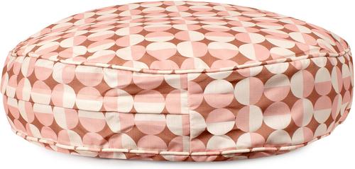 Show full view: Carolina Pet Oval Lounger Pillow Dog Bed with Removable Cover, Rosy Geo, Large slide 3 of 10