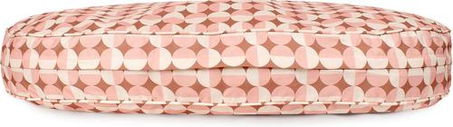 Show full view: Carolina Pet Oval Lounger Pillow Dog Bed with Removable Cover, Rosy Geo, Large slide 4 of 10