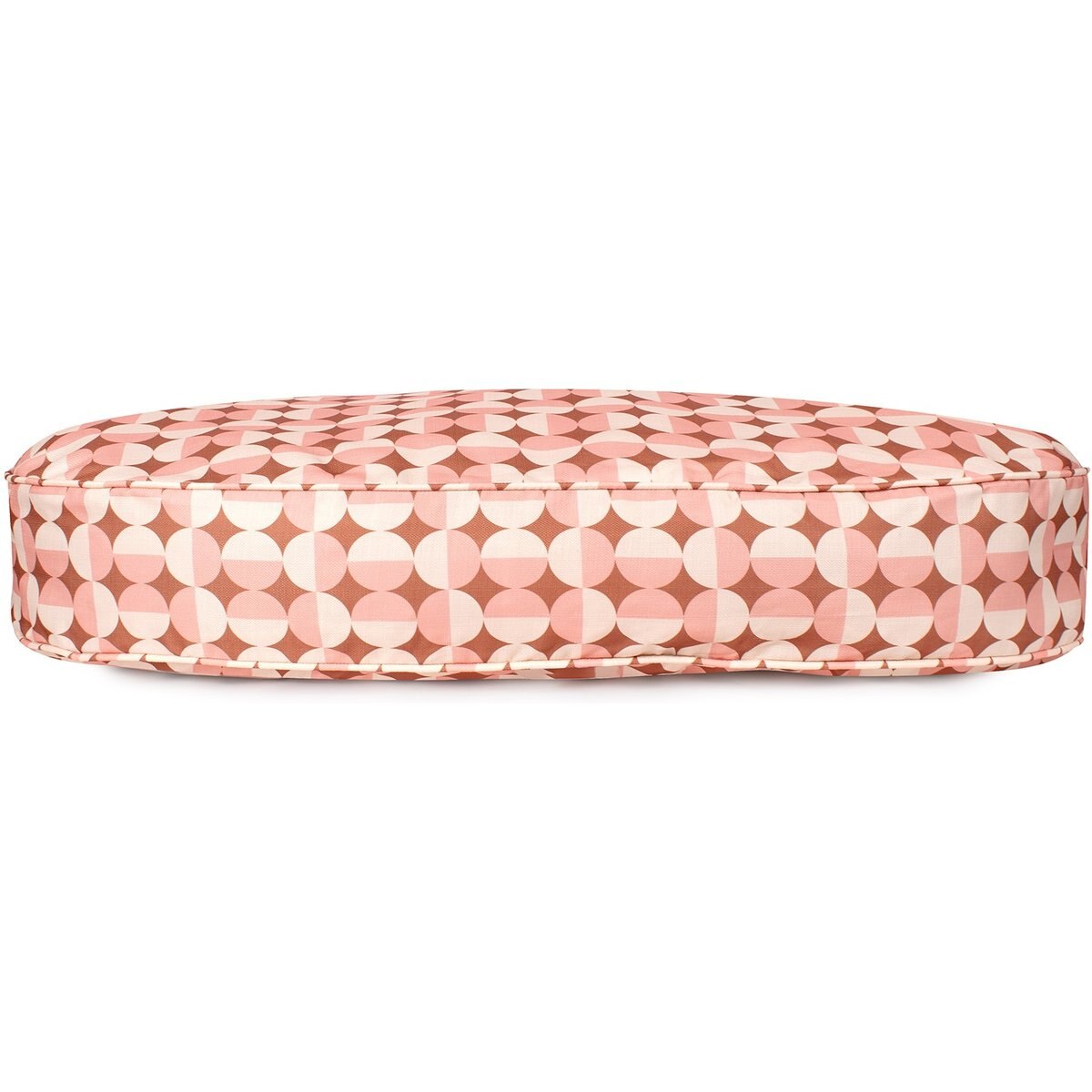 Carolina Pet Oval Lounger Pillow Dog Bed with Removable Cover, Rosy Geo, Medium