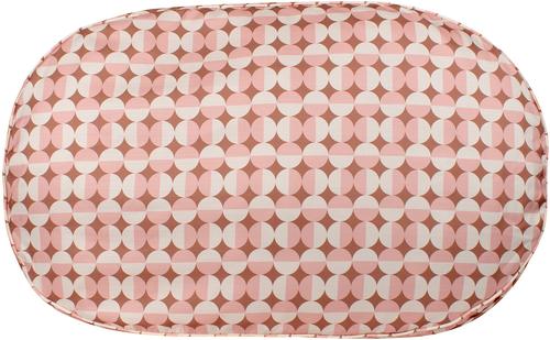 Show full view: Carolina Pet Oval Lounger Pillow Dog Bed with Removable Cover, Rosy Geo, X-Large slide 6 of 11