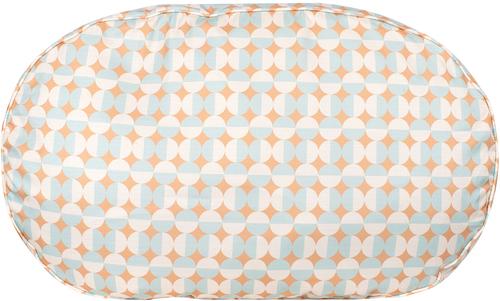 Show full view: Carolina Pet Oval Lounger Pillow Dog Bed with Removable Cover, Sunny Geo, Large slide 6 of 11