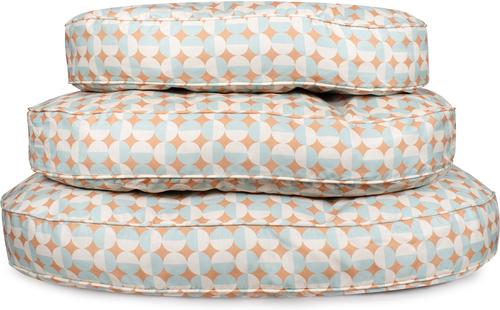 Carolina Pet Oval Lounger Pillow Dog Bed with Removable Cover