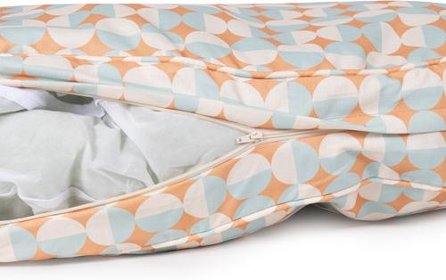 Carolina Pet Oval Lounger Pillow Dog Bed with Removable Cover