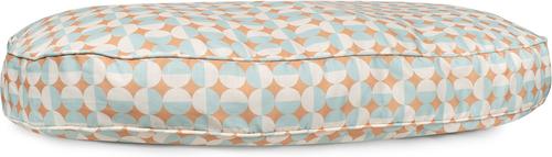 Show full view: Carolina Pet Oval Lounger Pillow Dog Bed with Removable Cover, Sunny Geo, X-Large slide 2 of 10