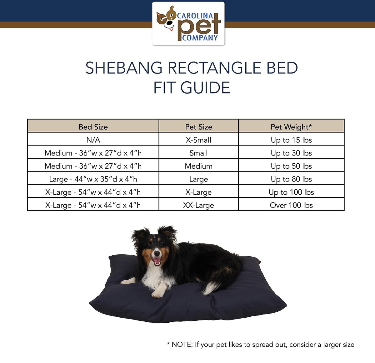 Carolina Pet Solid Shebang Indoor & Outdoor Pillow Dog Bed