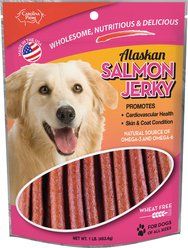Carolina Prime Pet Alaskan Salmon Jerky Dog Treats, 1-lb bag