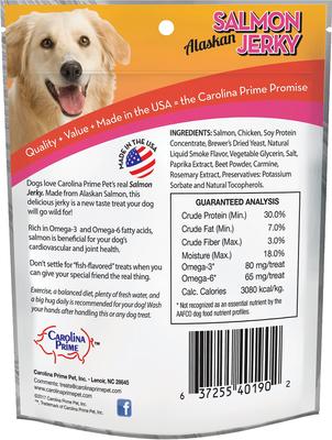 Show full view: Carolina Prime Pet Alaskan Salmon Jerky Dog Treats, 1-lb bag slide 3 of 5