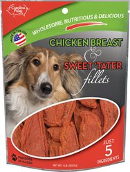 Carolina Prime Pet Chicken Breast & Sweet 'Tater Fillets Dog Treats, 1-lb bag