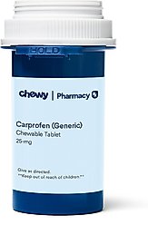 Carprofen (Generic) Chewable Tablets for Dogs, 25 mg, 1 chewable tablet