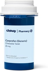 Carprofen (Generic) Chewable Tablets for Dogs, 25 mg, 60 chewable tablets