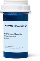 Carprofen (Generic) Chewable Tablets for Dogs, 75 mg, 1 chewable tablet