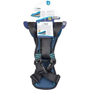 CarSafe Crash Tested Back Clip Dog Harness, Blue, Large