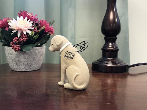 Show full view: Carson Industries Faithful Angels Dog Statue slide 2 of 5