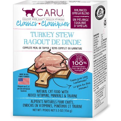 Caru Caru Classic Turkey Stew Grain-Free Wet Cat Food, 5.5-oz, case of 12