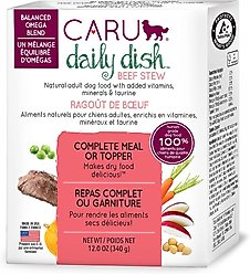 Caru Daily Dish Beef Stew Grain-Free Wet Dog Food, 12-oz, case of 12