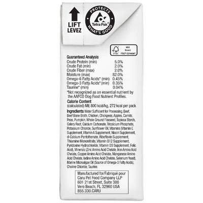 Show full view: Caru Daily Dish Beef with Chicken Stew Grain-Free Wet Dog Food, 12-oz, case of 12 slide 6 of 10