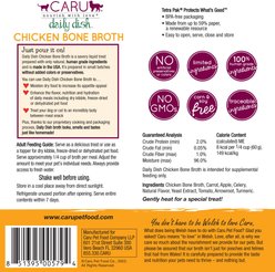 Caru Daily Dish Chicken Broth Human-Grade Dog & Cat Wet Food Topper, 1.1-lb bottle slide 2 of 7