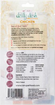 Show full view: Caru Daily Dish Smoothies Chicken Flavored Lickable Cat Treats, 0.5-oz tube, 4 count slide 3 of 7