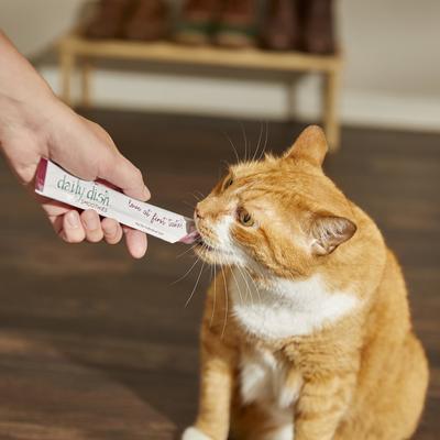 Show full view: Caru Daily Dish Smoothies Chicken Flavored Lickable Cat Treats, 0.5-oz tube, 4 count slide 4 of 7