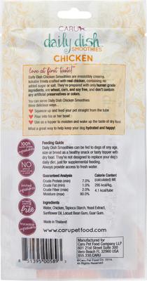 Show full view: Caru Daily Dish Smoothies Chicken Flavored Lickable Dog Treats, 0.5-oz tube, 4 count slide 3 of 7