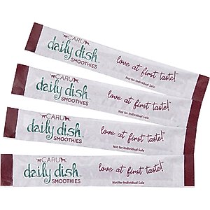 Caru Daily Dish Smoothies Peanut Butter Flavored Lickable Dog Treats, 0.5-oz tube, 4 count