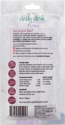 Show full view: Caru Daily Dish Smoothies Tuna Flavored Lickable Cat Treats, 0.5-oz tube, 4 count slide 3 of 6