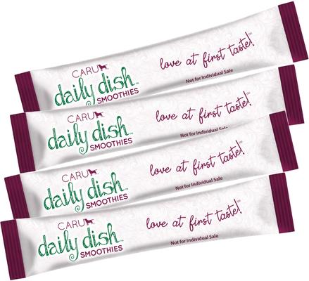 Show full view: Caru Daily Dish Tuna & Salmon Smoothies Lickable Cat Treats, 2-oz tube slide 5 of 6