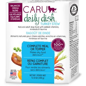 Caru Daily Dish Turkey Stew Grain-Free Wet Dog Food, 12-oz, case of 12
