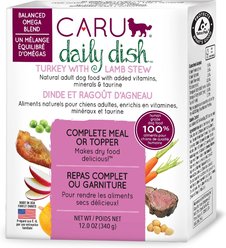 Caru Daily Dish Turkey with Lamb Stew Grain-Free Wet Dog Food, 12-oz, case of 12