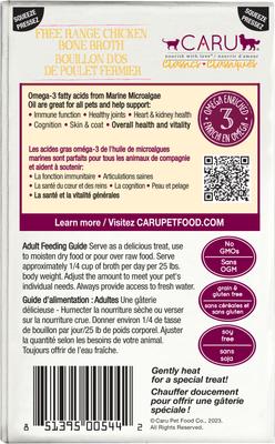 Show full view: Caru Free Range Chicken Bone Broth Human-Grade Dog & Cat Wet Food Topper, 1.1-lb box slide 3 of 11