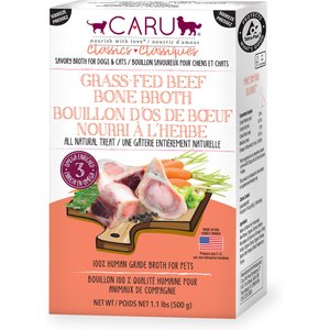 Caru Grass-Fed Beef Bone Broth Human-Grade Dog & Cat Wet Food Topper Caru Grass-Fed Beef Bone Broth Human-Grade Dog & Cat Wet Food Topper