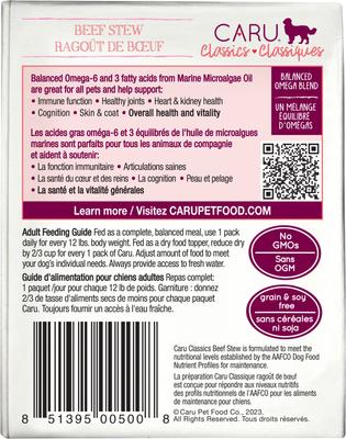 Show full view: Caru Real Beef Stew Grain-Free Wet Dog Food, 12-oz, case of 12 slide 5 of 12